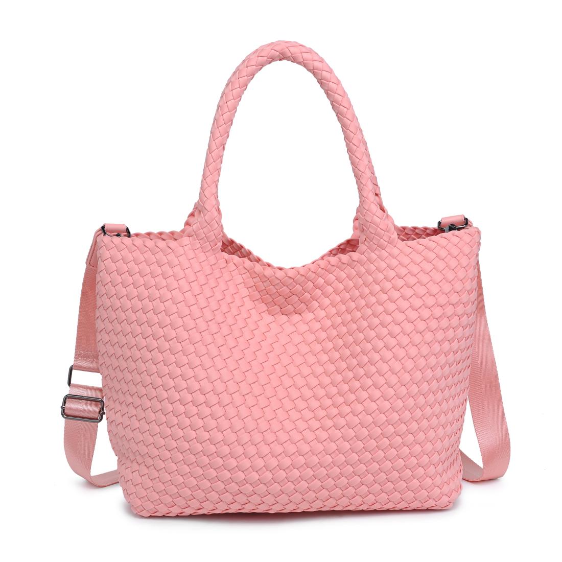 Woman wearing Blush Sol and Selene Sky&#39;s The Limit - Medium Blush Tote 841764111294 View 5 | Blush