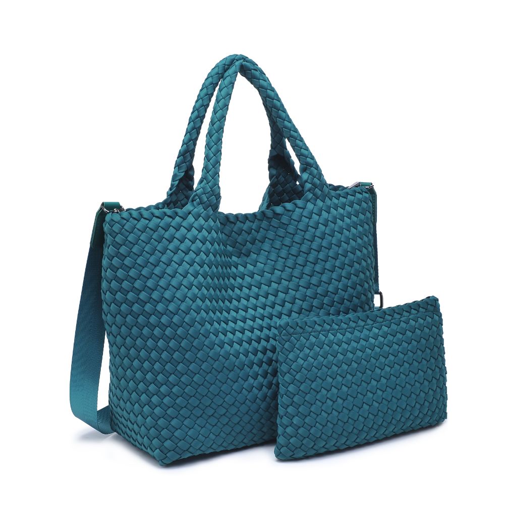 Woman wearing Forest Sol and Selene Sky&#39;s The Limit - Medium Forest Tote 841764111294 View 6 | Forest