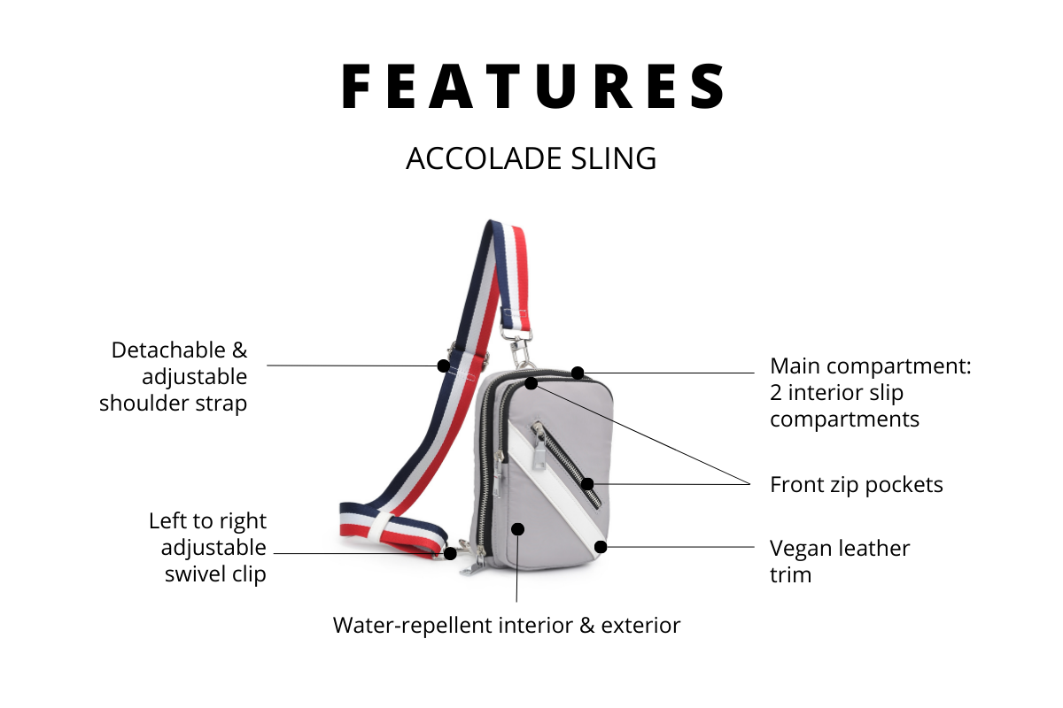 Image of the product features of the accolade sling 