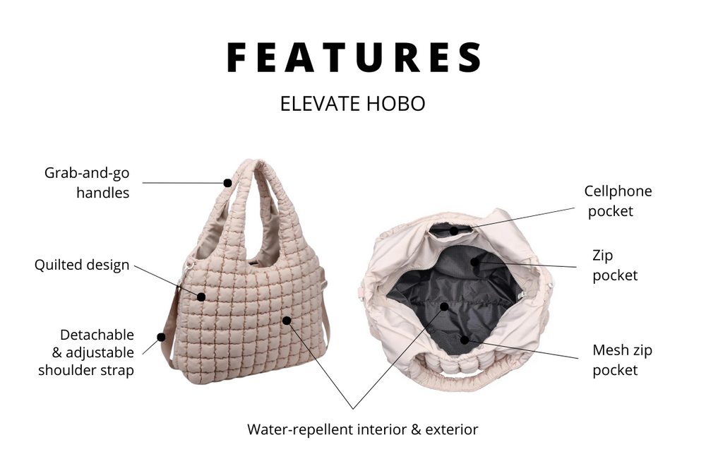 Image of the product features of the elevate hobo