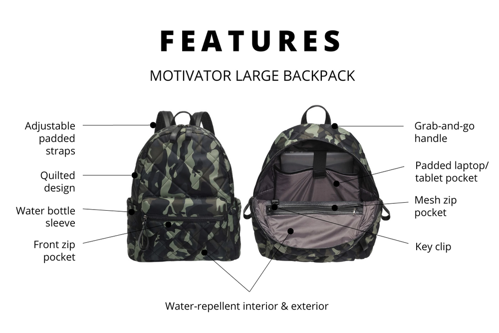 IMAGE OF THE PRODUCT FEATURES OF THE MOTIVATOR BACKPACK LARGE