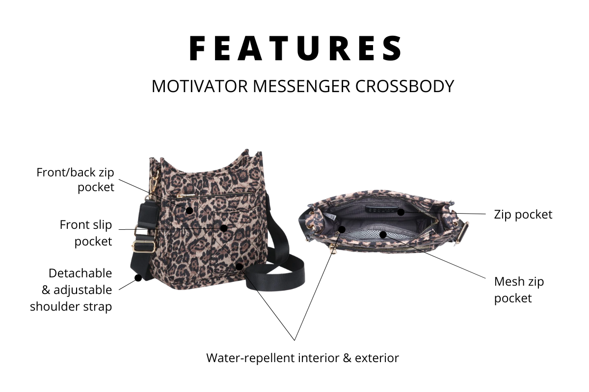 IMAGE OF THE PRODUCT FEATURES OF THE MOTIVATOR MESSENGER CROSSBODY