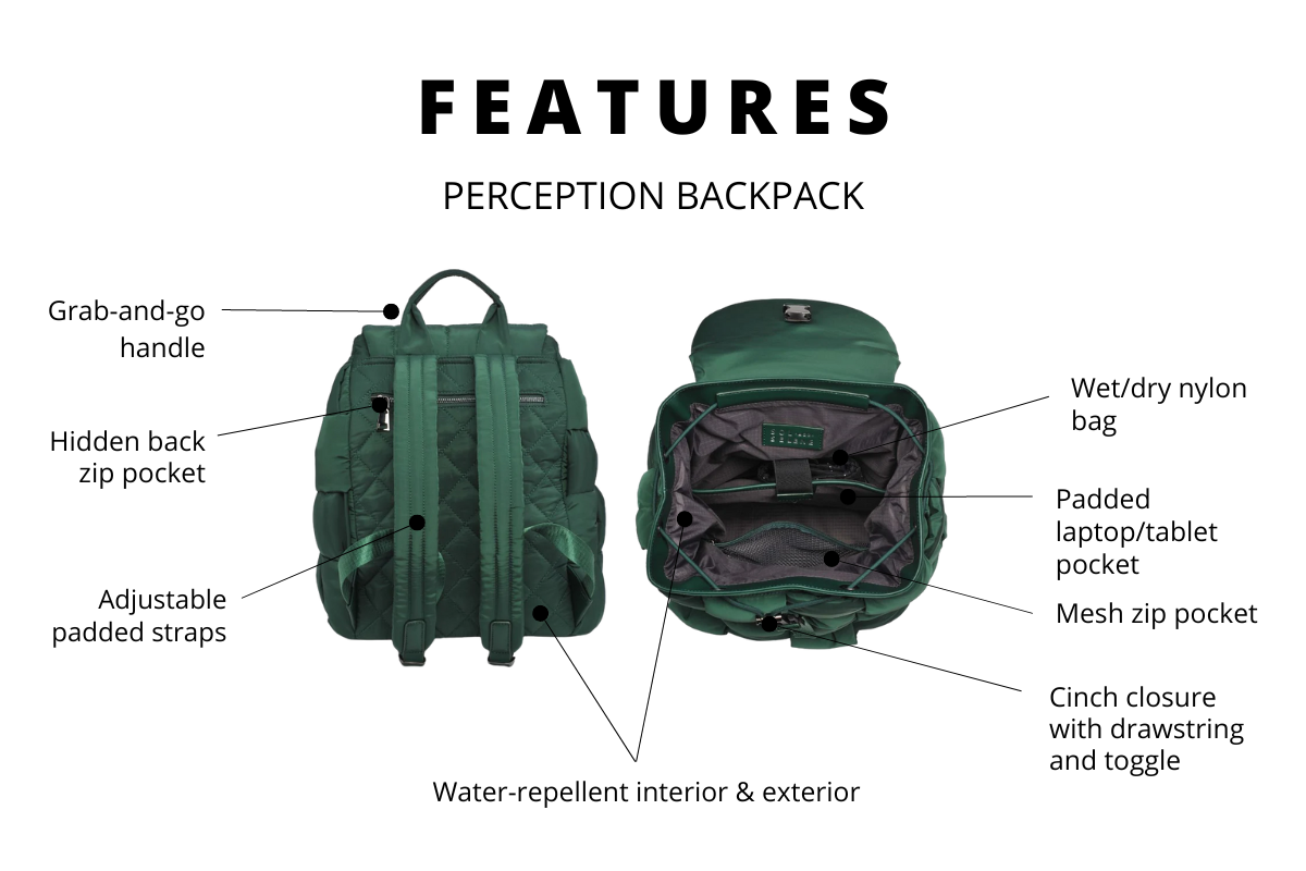 IMAGE OF THE PRODUCT FEATURES OF THE PERCEPTION BACKPACK