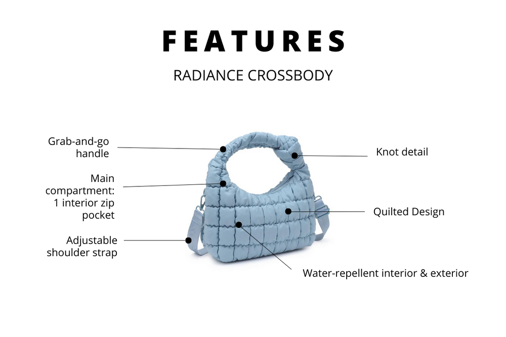 IMAGE OF THE PRODUCT FEATURES OF THE RADIANCE CROSSBODY