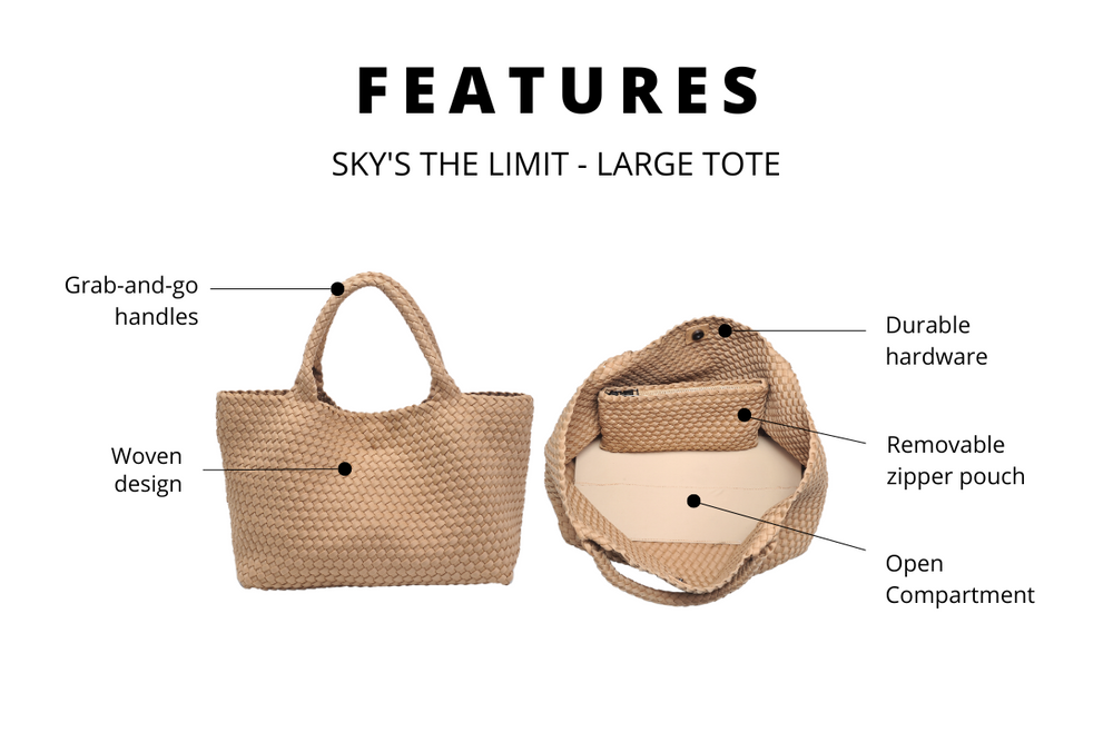 IMAGE OF THE PRODUCT FEATURES OF THE SKYS THE LIMIT LARGE TOTE