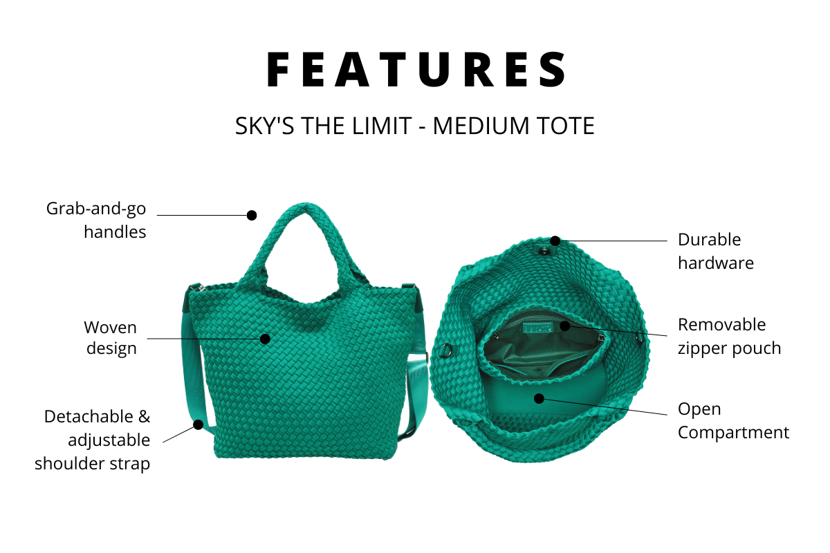 IMAGE OF THE PRODUCT FEATURES OF THE SKYS THE LIMIT MEDIUM TOTE