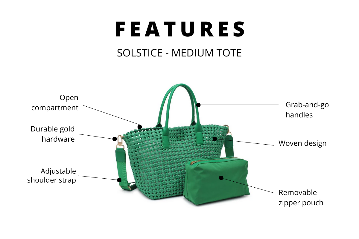 IMAGE OF THE PRODUCT FEATURES OF THE SOLSTICE MEDIUM TOTE