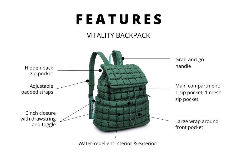 IMAGE OF THE PRODUCT FEATURES OF THE VITALITY BACKPACK