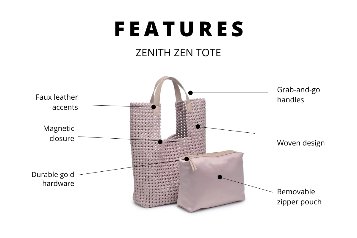 IMAGE OF THE PRODUCT FEATURES OF THE ZENITH TOTE