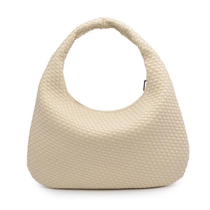 Product Image of Sol and Selene Dare to Dream - Large Woven Neoprene Hobo 841764110921 View 7 | Cream