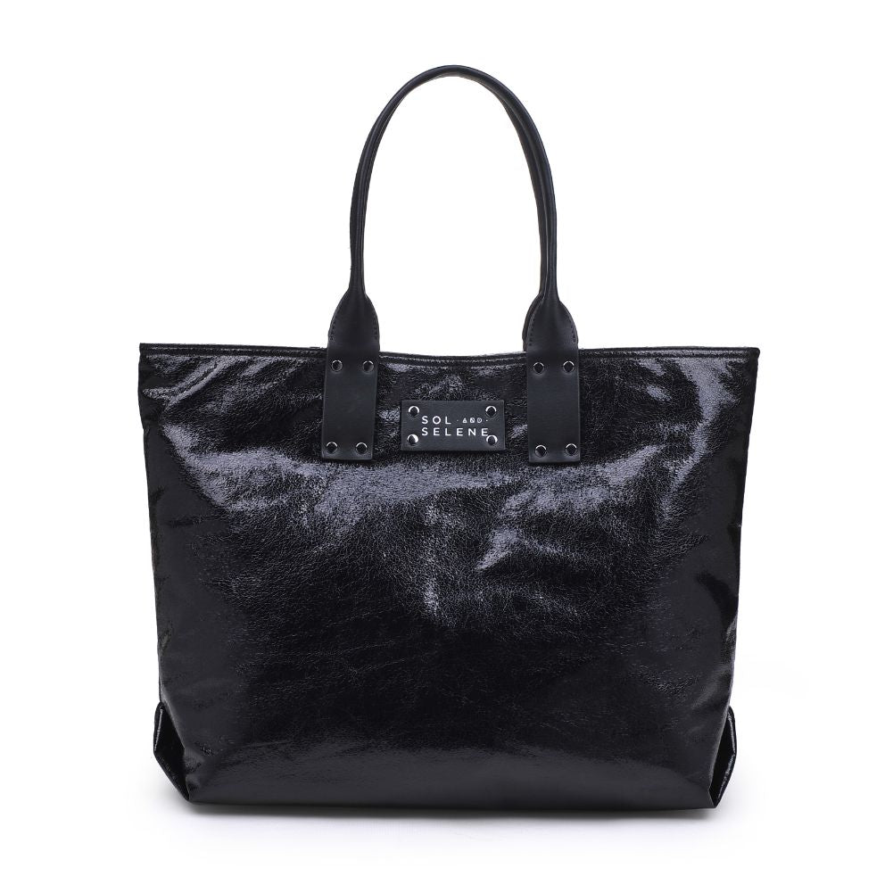 Product Image of Sol and Selene It Girl Tote 841764105071 View 5 | Black Metallic