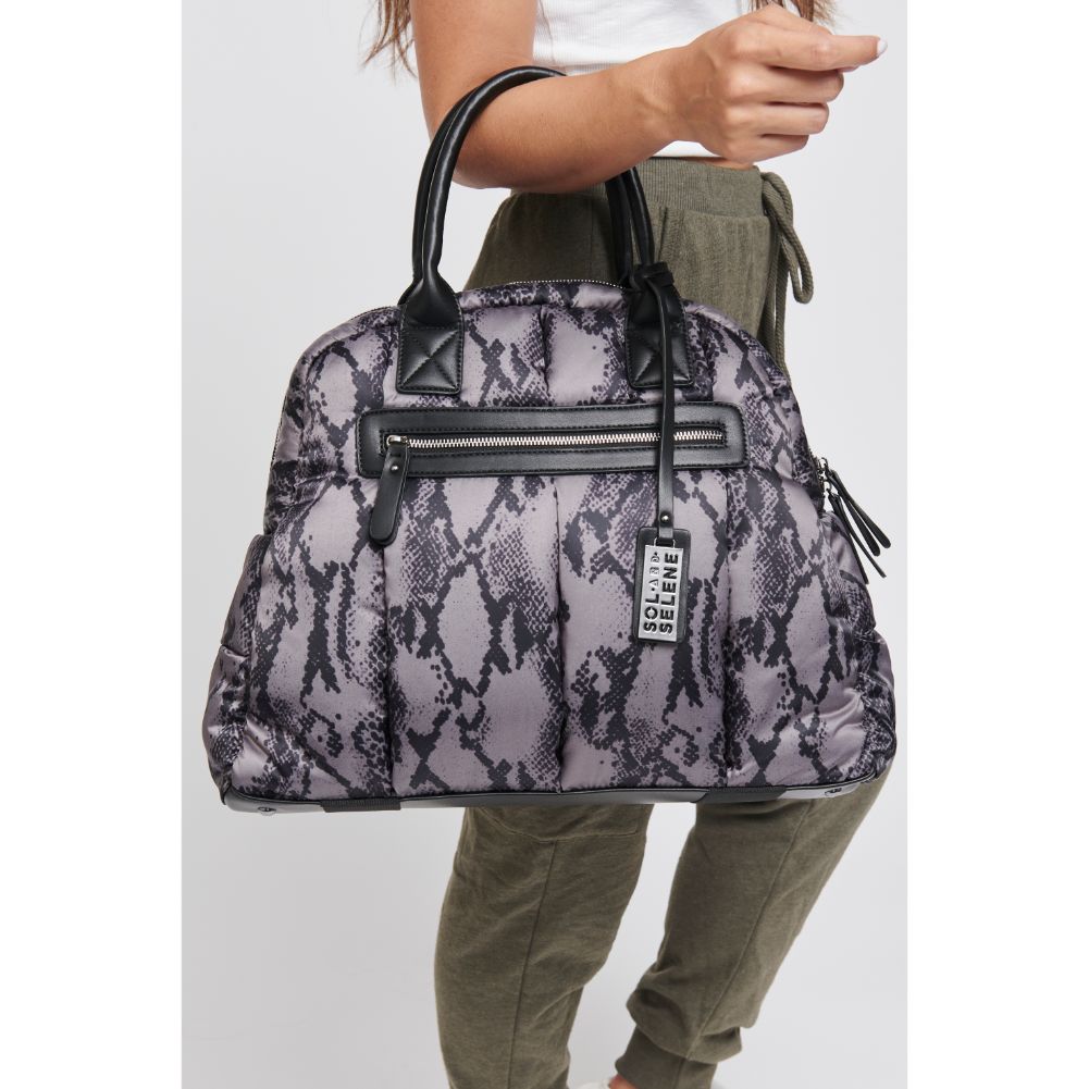 Woman wearing Black Snake Sol and Selene Flying High Satchel 841764105620 View 1 | Black Snake