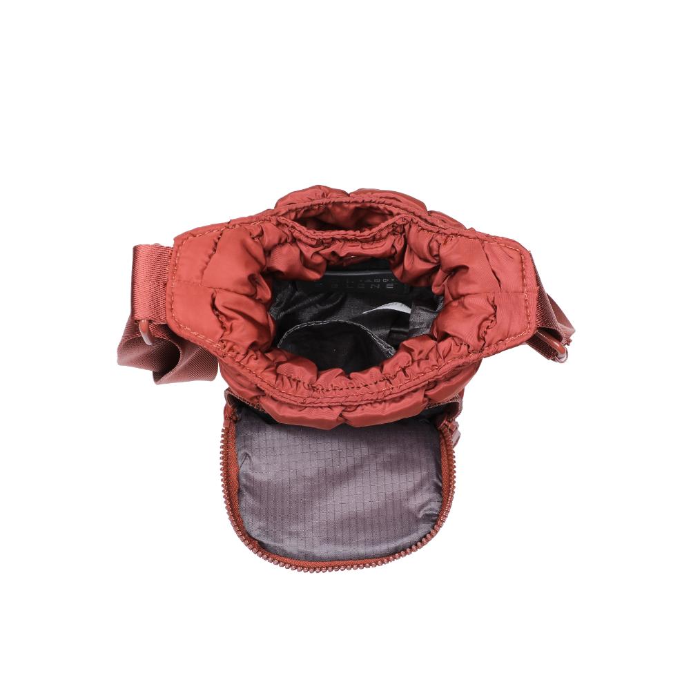 Product Image of Sol and Selene Let It Flow - Quilted Puffer Crossbody 841764110426 View 4 | Rust