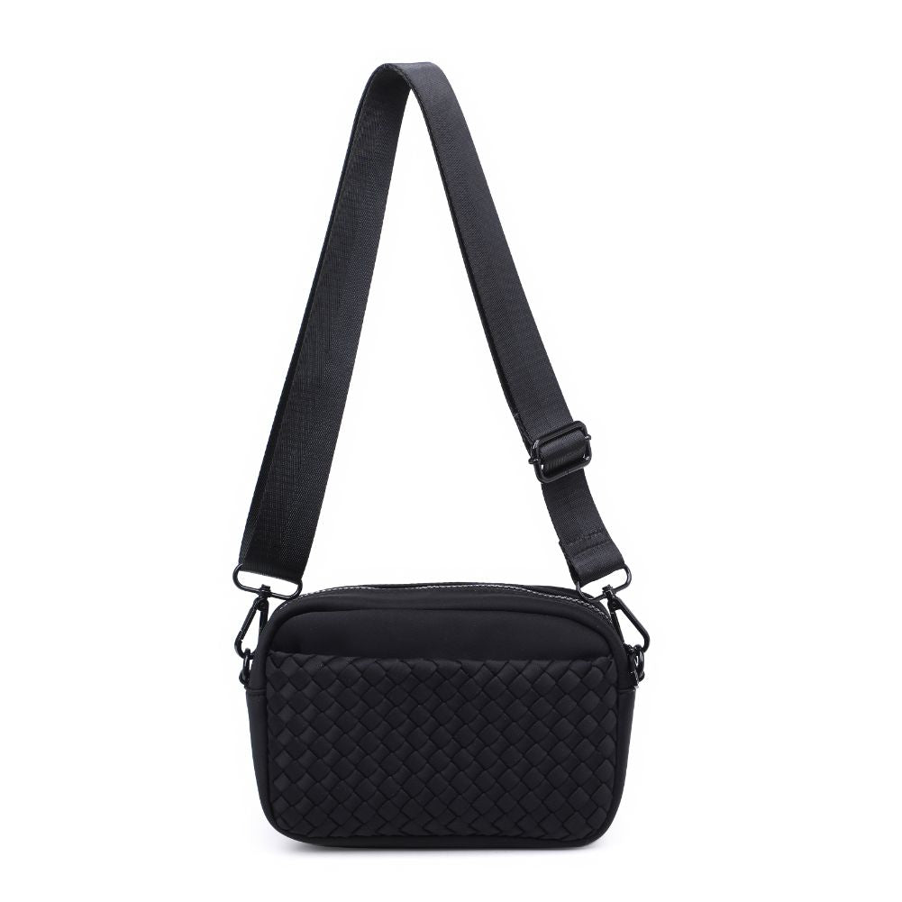 Sol and Selene Inspiration - Woven Neoprene Crossbody 841764108317 View 7 | Black