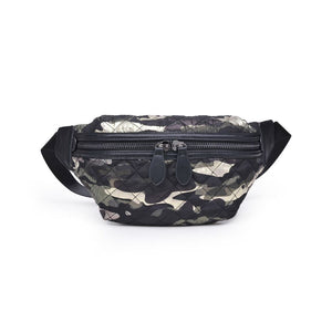 Product Image of Sol and Selene Side Kick Belt Bag 841764104951 View 5 | Green Metallic Camo