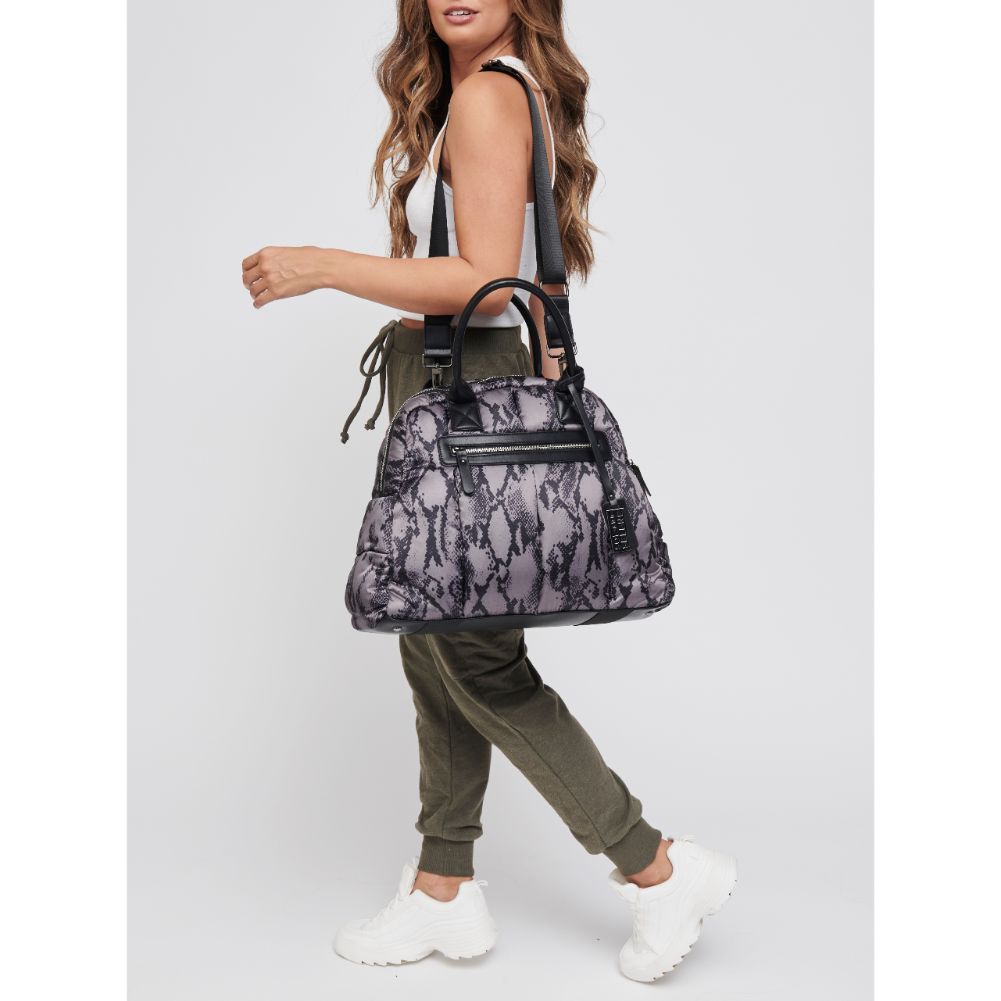 Woman wearing Black Snake Sol and Selene Flying High Satchel 841764105620 View 2 | Black Snake