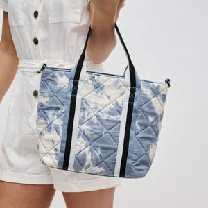 Woman wearing Slate Cloud Sol and Selene Motivator Mini Tote Mini Tote 841764106528 View 1 | Slate Cloud