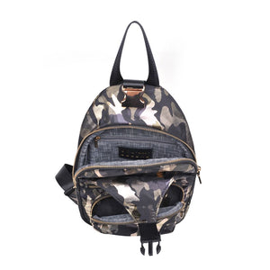 Product Image of Sol and Selene On The Go - Nylon Sling Backpack 841764104555 View 4 | Green Metallic Camo