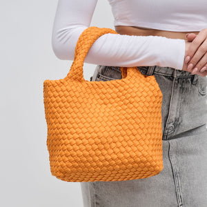 Woman wearing Orange Sol and Selene Sky's The Limit - Small Crossbody 841764109024 View 3 | Orange