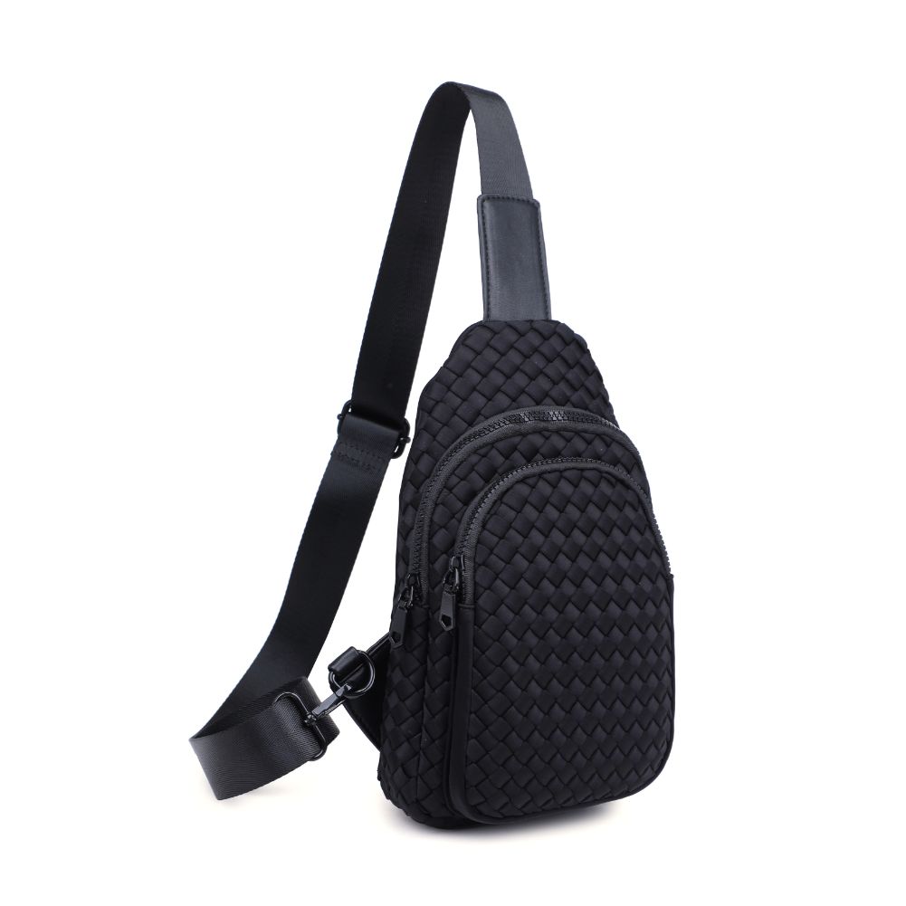 Sol and Selene Beyond The Horizon - Woven Neoprene Sling Backpack 841764108034 View 6 | Black