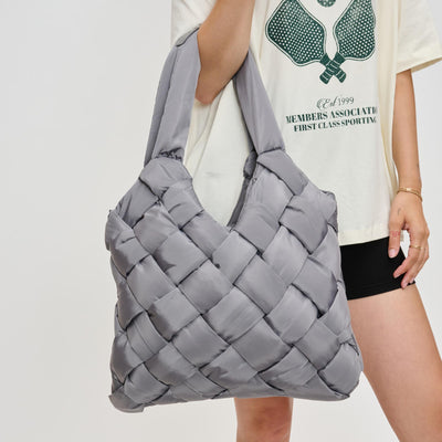 Woman wearing Carbon Sol and Selene Illumine Tote 841764110808 View 1 | Carbon