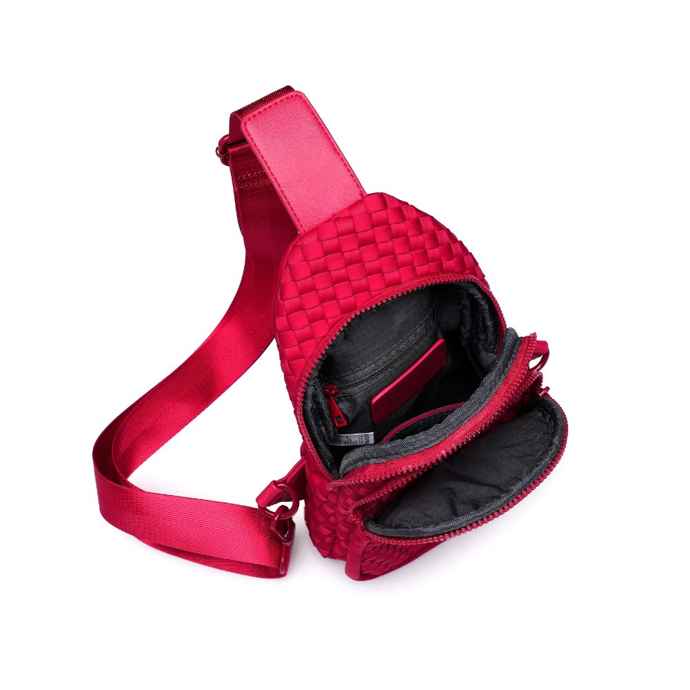 Sol and Selene Beyond The Horizon - Woven Neoprene Sling Backpack 841764108072 View 8 | Red