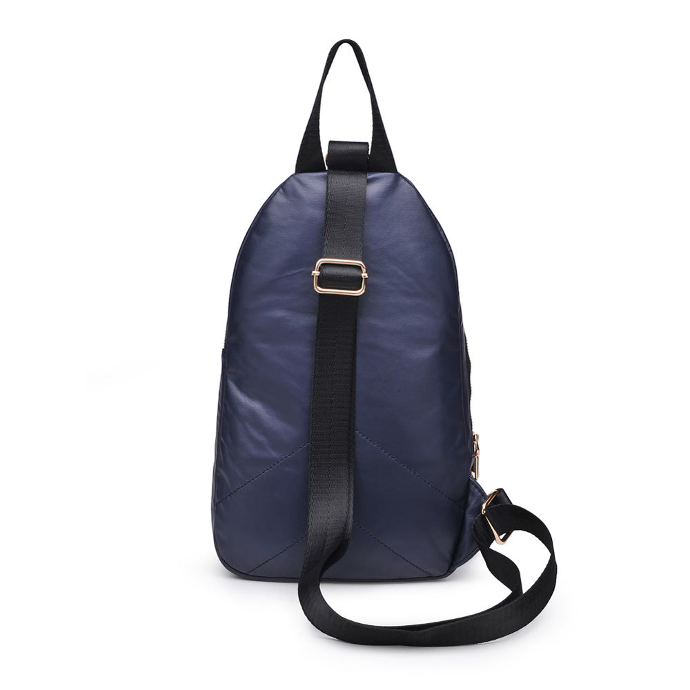 Product Image of Sol and Selene On The Go Sling Backpack 841764103824 View 3 | Navy