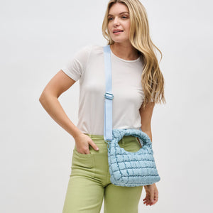 Woman wearing Sky Blue Sol and Selene Radiance Crossbody 841764109789 View 3 | Sky Blue