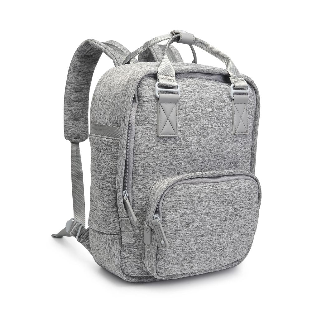 Product Image of Sol and Selene Iconic - Neoprene Backpack 841764106672 View 6 | Heather Grey