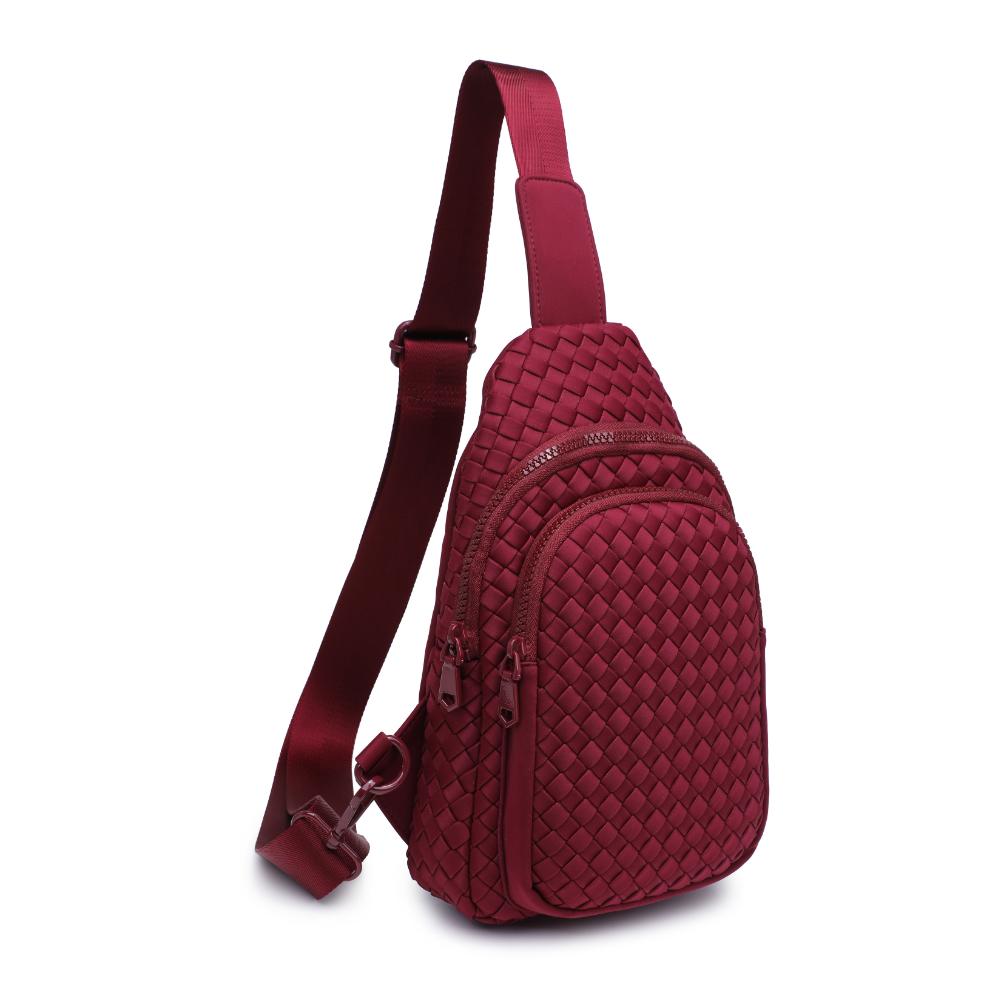 Sol and Selene Beyond The Horizon - Woven Neoprene Sling Backpack 841764110457 View 6 | Wine