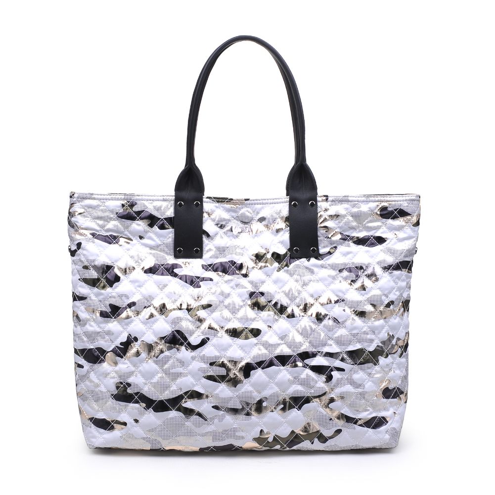 Product Image of Sol and Selene It Girl Tote 841764105071 View 7 | Black Metallic