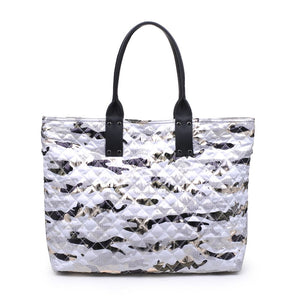 Product Image of Sol and Selene It Girl Tote 841764105071 View 7 | Black Metallic