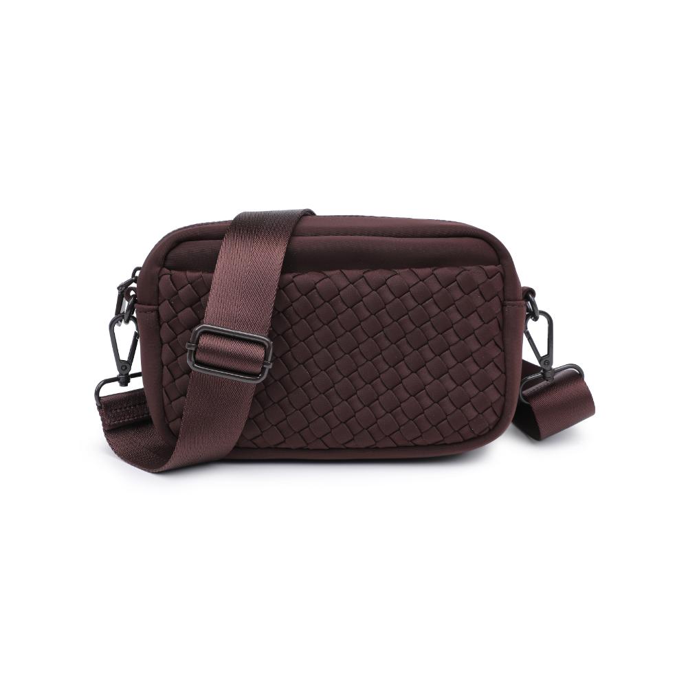 Sol and Selene Inspiration - Woven Neoprene Crossbody 841764110495 View 5 | Chocolate