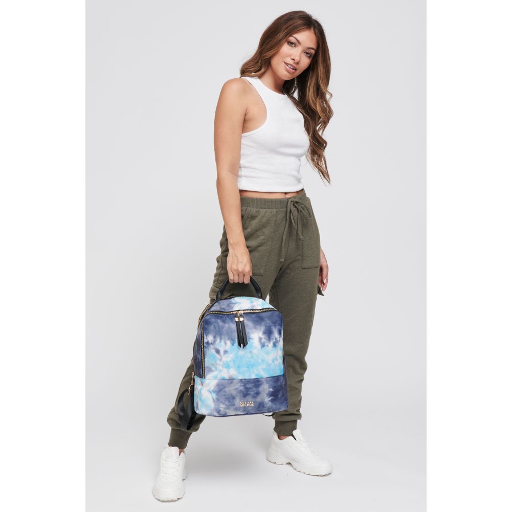 Woman wearing Denim Multi Sol and Selene Cloud Nine Backpack 841764105279 View 4 | Denim Multi