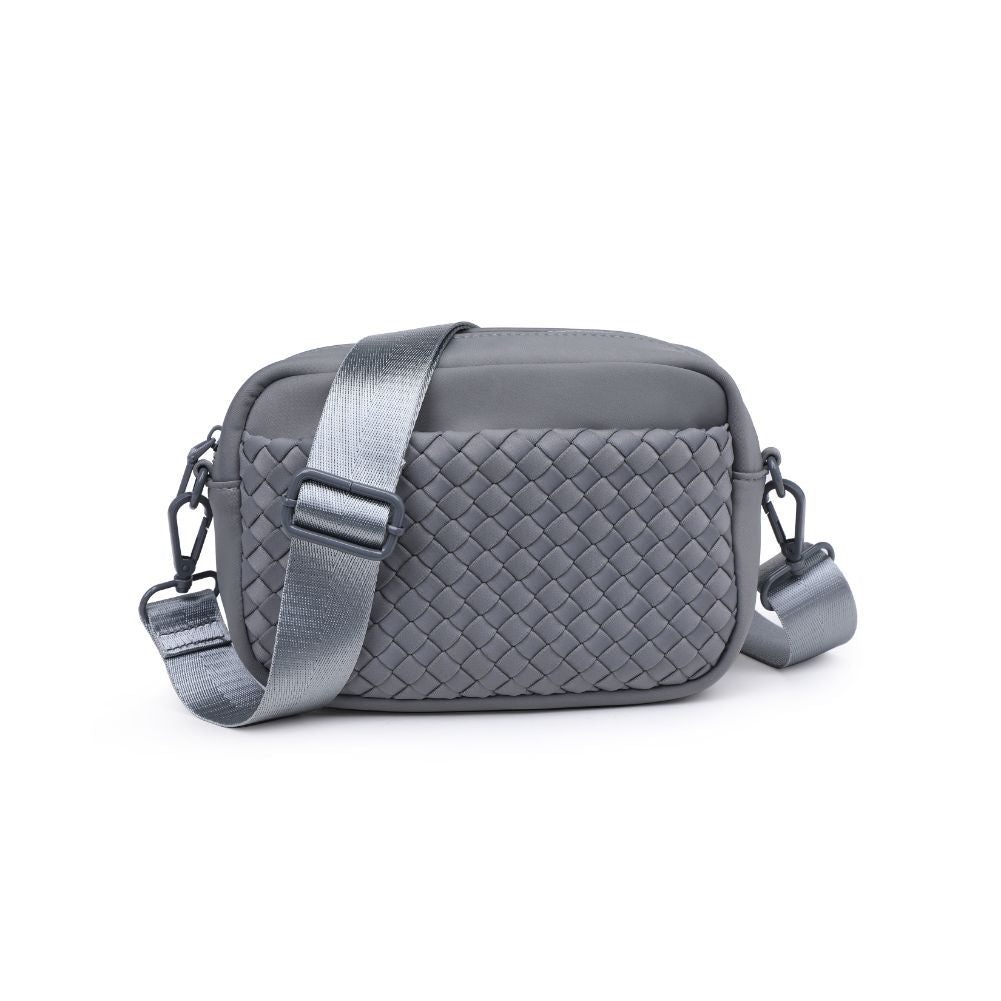 Sol and Selene Inspiration - Woven Neoprene Crossbody 841764108348 View 5 | Grey