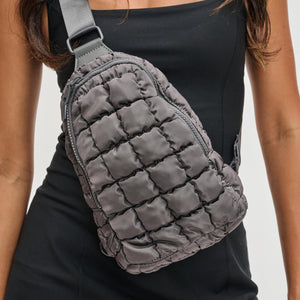 Woman wearing Carbon Sol and Selene Rejuvenate Sling Backpack 841764108638 View 4 | Carbon