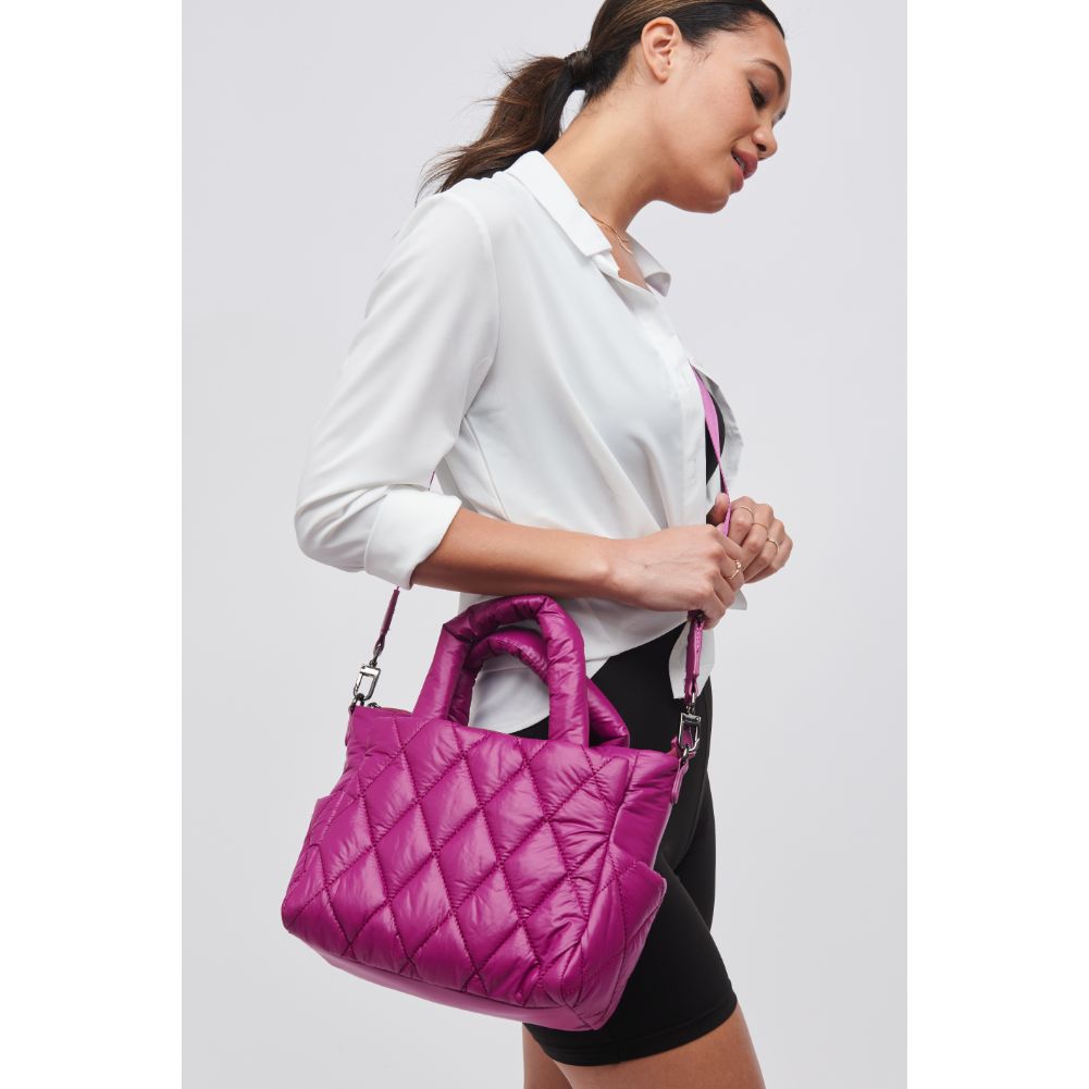 Woman wearing Purple Sol and Selene Aspire - Small Mini Tote 841764107419 View 2 | Purple