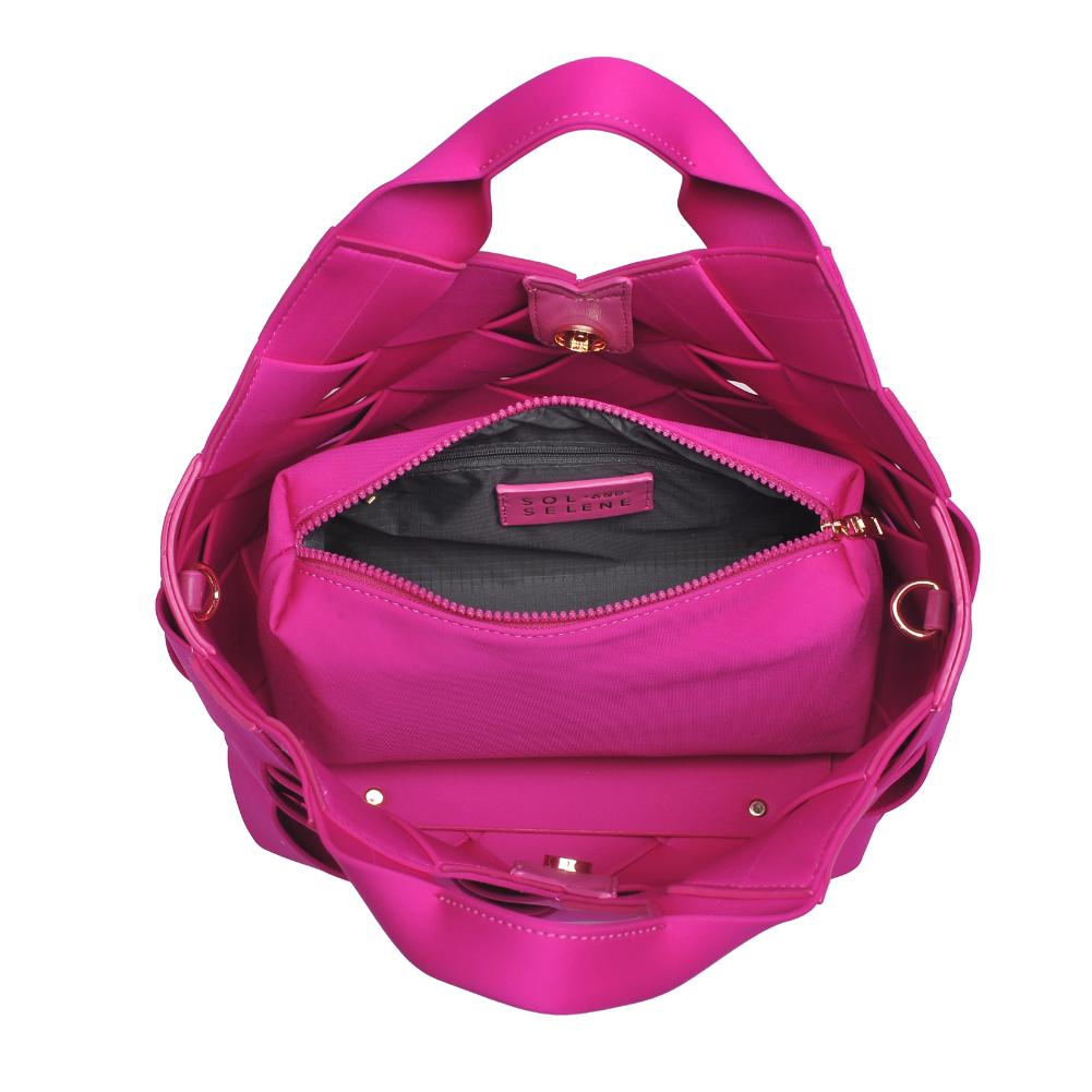 Sol and Selene Resilience - Woven Neoprene Tote 841764108584 View 8 | Fuchsia