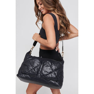 Woman wearing Black Sol and Selene Integrity Tote 841764105668 View 2 | Black
