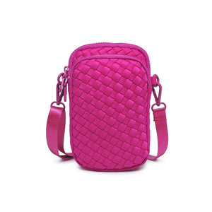 Sol and Selene Divide & Conquer - Woven Neoprene Crossbody 841764108720 View 5 | Fuchsia