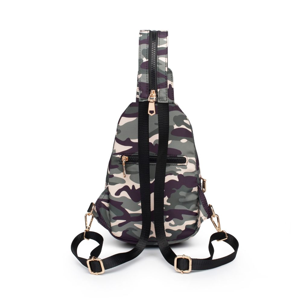 Product Image of Sol and Selene On The Run Sling Backpack 841764105965 View 7 | Green Camo