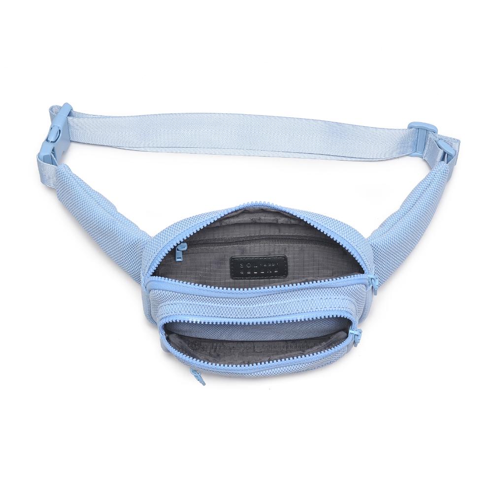 Product Image of Sol and Selene Hip Hugger - Neoprene Mesh Belt Bag 841764109857 View 8 | Sky Blue