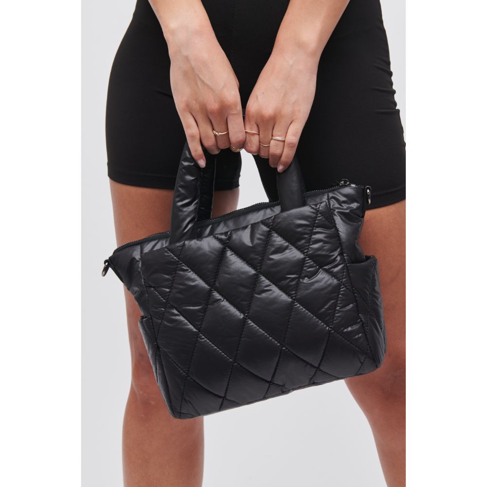 Woman wearing Black Sol and Selene Aspire - Small Mini Tote 841764107372 View 1 | Black