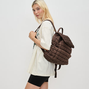 Woman wearing Brown Sol and Selene Vitality Backpack 841764110655 View 2 | Brown