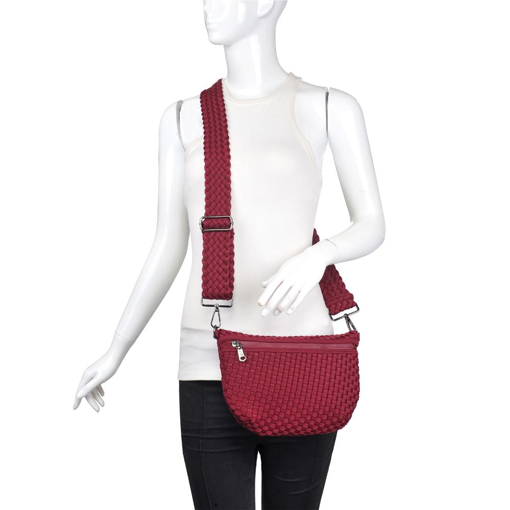 Product Image of Sol and Selene Ethereal - Woven Neoprene Belt Bag 841764110907 View 5 | Wine