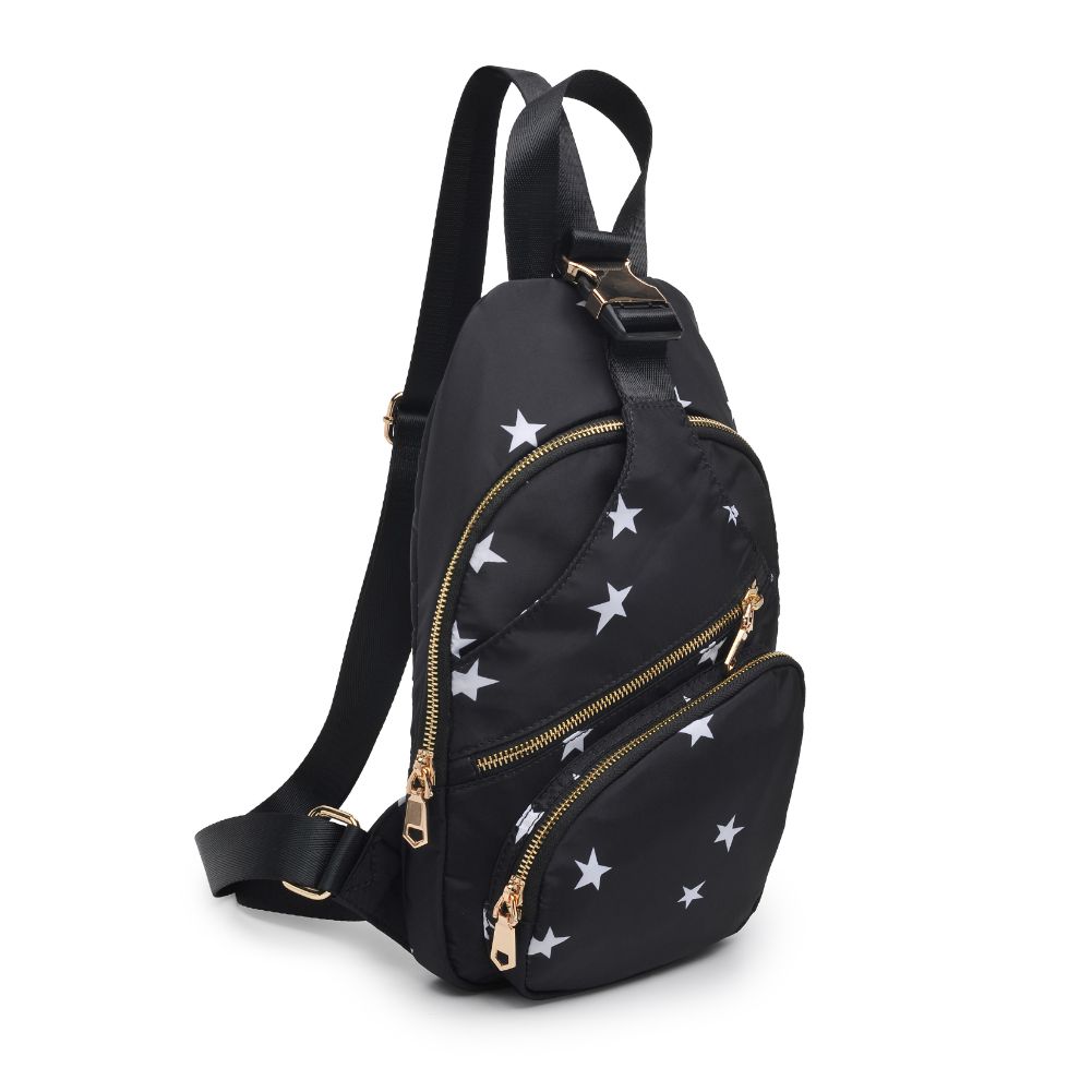 Product Image of Sol and Selene On The Go - Nylon Sling Backpack 841764107266 View 6 | Black Star