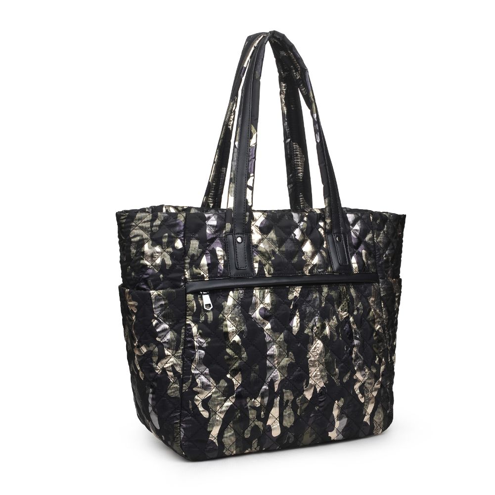 Product Image of Sol and Selene No Filter Tote 841764105125 View 6 | Green Metallic Camo