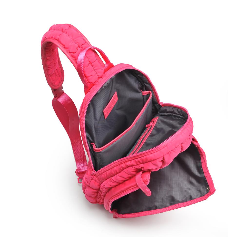 Product Image of Sol and Selene Match Point - Pickleball &amp; Paddle Tennis Sling Backpack 841764111195 View 8 | Hot Pink