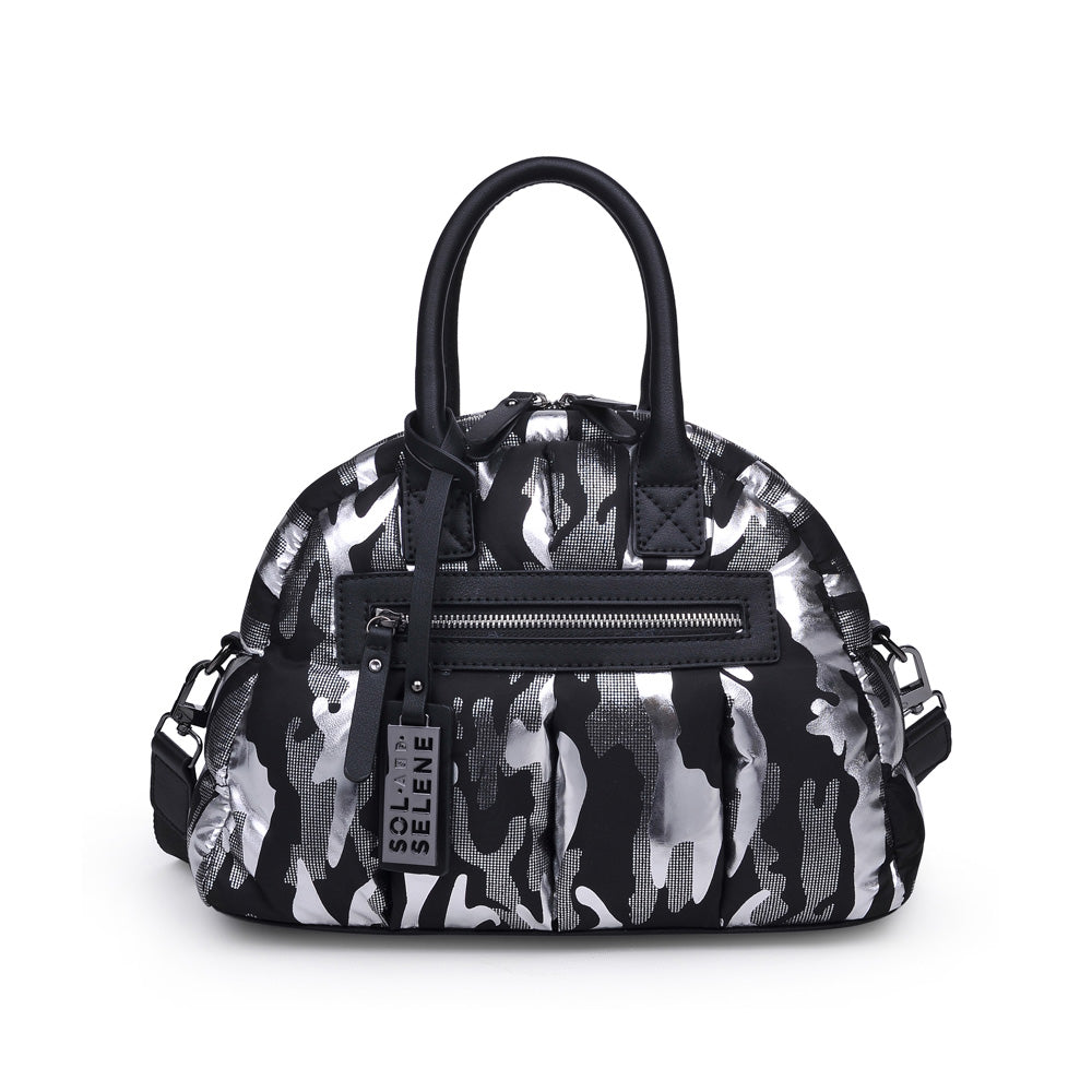 Product Image of Sol and Selene Flying High - Mini Satchel 841764104197 View 1 | Silver Metallic Camo