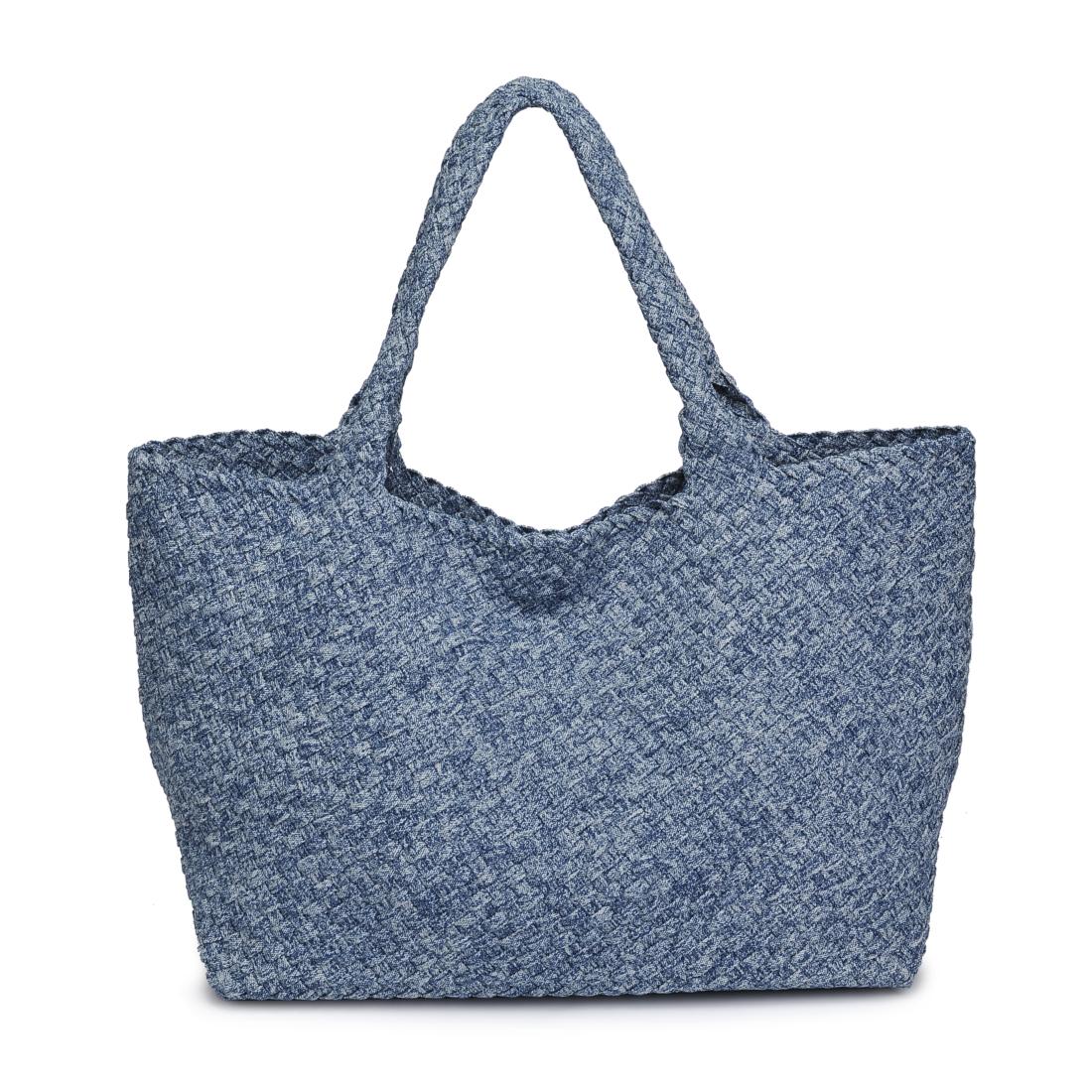 Product Image of Sol and Selene Sky&#39;s The Limit - Large Denim Tote 841764111348 View 5 | Denim